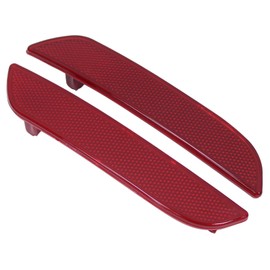 Rear Reflector Rear Light Cover Bumper Rear Bumper Trim Red Rear Left and Right for Clio 4 Grandtour Clio IV 2012 2013 2014 2015 2016 2017 2018