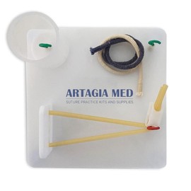 Suture Practice Kit and Surgical Knot Tying Board, Complete Medical Training Set with Silicone Pad, Suturing Tools, Knot Board with Durable Rope, and Quick Tie Tool, Ideal for Medical Students