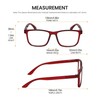 Calabria R861 3 Pack Reading Glasses +5.00 Red Crystal Mens