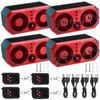 Qualirey 4 Pcs Solar Outdoor Motion Sensor Alarm Motion Sensor