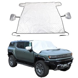 encar88_8 Front Windshield Snow Covers Sunshade Snow Shield Protector For Hummer EV US