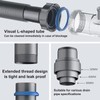 QruiLanTu Double Sink Drain Kit Space Saving Kitchen Sink Drain