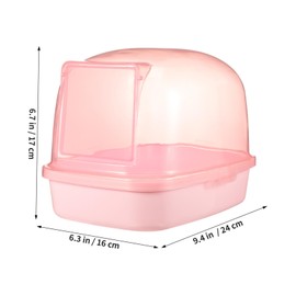 WOONEKY Chinchilla Sand Bath House for Pets Plastic Hamster Bathtub with Smooth Edges for Safe Bathing and Playing for Gerbils Hedgehogs and Dwarf Hamsters