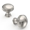 Asidrama 10 Pack Brushed Satin Nickel Kitchen Cabinet Knobs Knurled