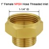 Joywayus Garden Hose Adapter, 1" NPSH Female x 3/4" GHT