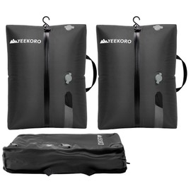 YEEKORO Vacuum Bags for Travel, Professional IP67 Reusable Vacuum Compression Bags for Travel Suitcases and Backpack, Durable Space Saver Bag (2 PACK, No Pump)