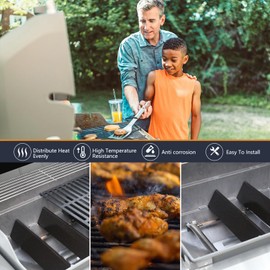 Grill Replacement Parts 7636 for Weber Spirit, 7636 Grill Parts 15.3 Inch Flavorizer Bars with 69787 Burner for Weber Spirit I & II 300 Series, Spirit E310 E320 E330 S310 S320 S330