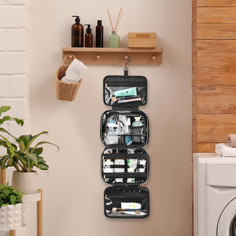 Voova Toiletry Bag, Black, contemporary