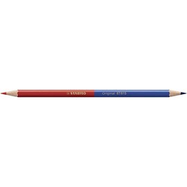 Premium Colouring Pencil, STABILO Original, Single Pen, Two-Tone, Red & Blue