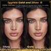 24pcs Gold and Silver Glitter Freckles Face, Sparkle Freckles, Glow