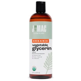J MAC BOTANICALS- Aceite de glicerina vegetal orgánico (botella de 16 oz) Hidratante y suavizante, líquido natural 100 puro                           