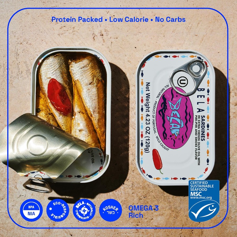 BELA Wild Caught Portuguese Sardines - Lightly Smoked and Marinated