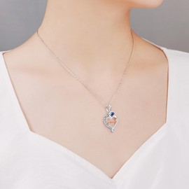 Anut Birthday Gifts from Niece Nephew, 100 Languages I Love You Gift for Aunt Unique Necklace for Women, Mother's Day Thanksgiving Day Christmas Romantic Jewelry for Her