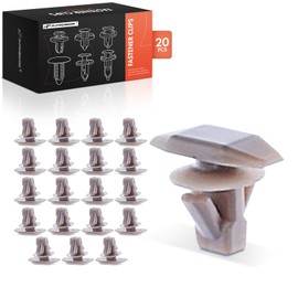 A-Premium 20PCS Nylon Hood Weatherstrip Retainer Clips Compatible with Mitsubishi Outlander, Mirage, Lancer, Eclipse, Galant, Endeavor & Dodge Avenger & Chrysler Sebring & Eagle Summit & Plymouth Colt