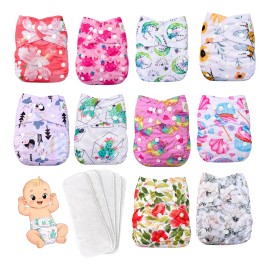 Pañales Ecologicos Reutilizables Para Bebes Paquete De 10                                                                                             