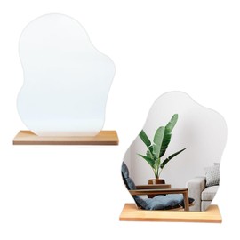 EHDWXVZM 2 Unregelmäßige Make -Up -Spiegel, Einfache Und Vielseitige Make -Up -Spiegel, Desktop -Dekorationen, Geeignet Für Schlafzimmer, Wohnzimmer Und Lernräume.
