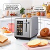 Elite Gourmet ECT2899 LCD Touch Toaster, 2 Extra-Wide Slots, 6