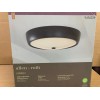 allen + roth 1-Light 12.5-in Bronze LED Flush Mount Light