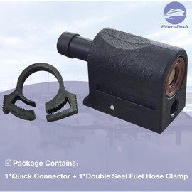 HeuroFosh 13563Q3 Quick Disconnect Fuel Connector for Mercury 4-40 HP Outboard Female Engine End 8mm 22-13563A3 18-8076