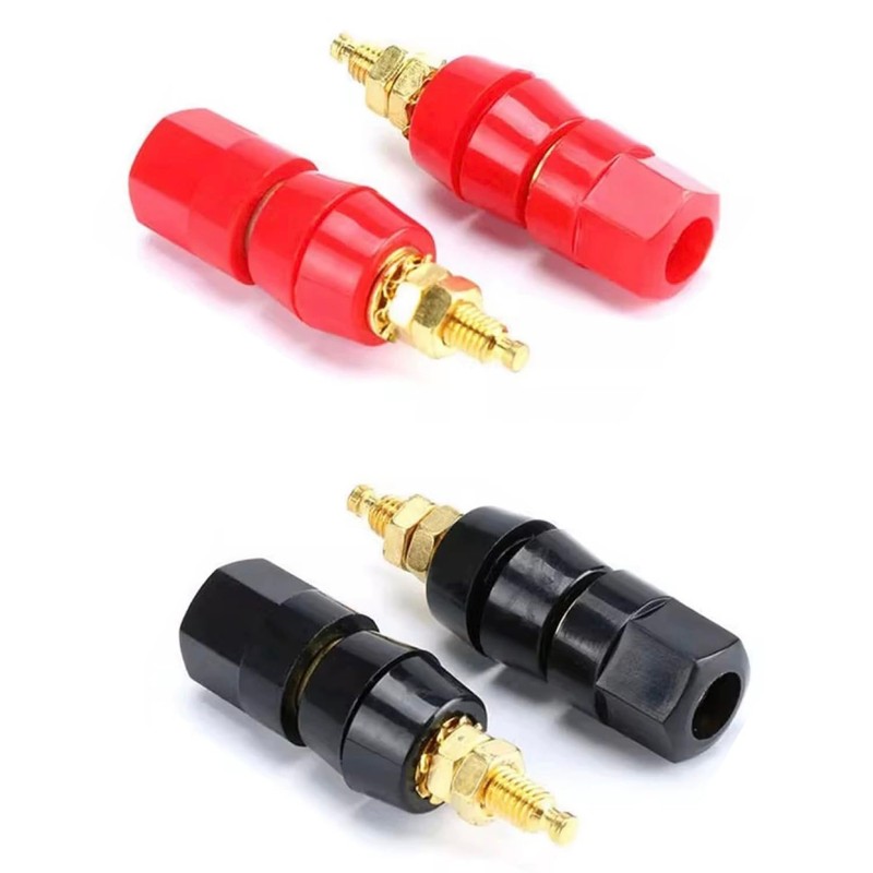 CESS Hexagonal Head Binding Post Banana Jack Socket Panel/Chassis Mount,