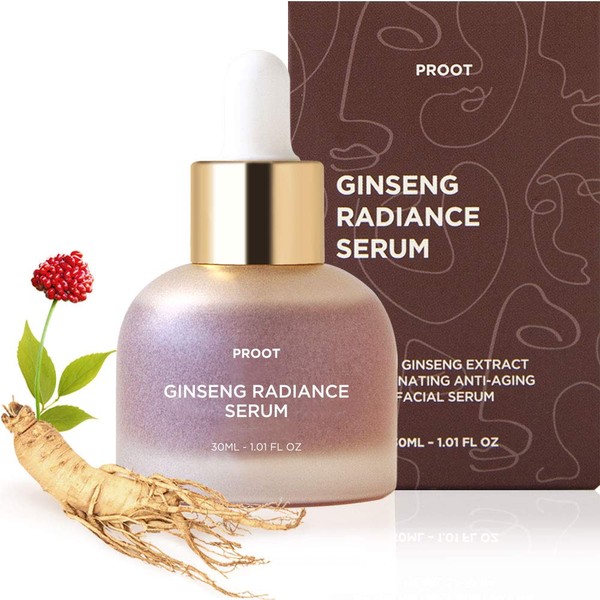 Ginseng Radiance Serum | 52.5% Ginseng Extract Skin Rejuvenating Face Serum | Formulated with Ginseng Extract, Hyaluronic Acid, WGF Complex-3 | Korean Skin Care, Vegan, Cruelty-free | 1.01 oz