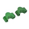 Pair Motorcycle Handlebar Clamp Riser 30mm Height CNC Aluminum Alloy