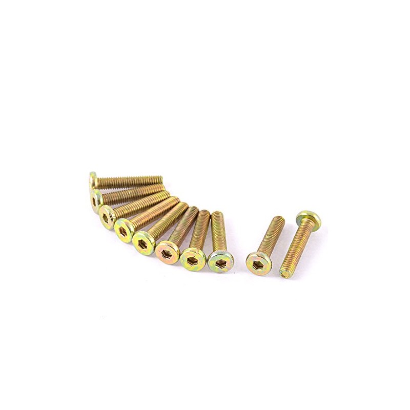 uxcell® M6 x 30mm Threaded Hex Socket Head Cap Screw