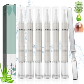 6 Stück Nail Care Pen, Das Original mit Nagelfeile, Nagelöl Stift, Nail Care Pen Nagel Pilz, Angereichert mit Natürlichen Inhaltsstoffen wie Teebaumöl, Vitamin E und Aloe Vera