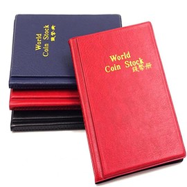 Pack of 3 Coin Albums, Coin Covers, 360 Pieces Coin Album Pocket Album, for Coins, Medals, Small Badges and Other Valuable Memorabilia (3 Colours)