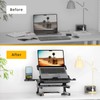 OImaster Laptop Stand for Desk, Phone Stand, Extended Laptops Riser,