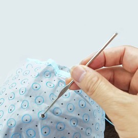 3pcs Hair Highlighting Caps Hair Coloring Cap Frosting Dye Tools Kit with Metal Hooks for Salon Hair Tipping Dyeing Hairdressing - Blue Pink Purple