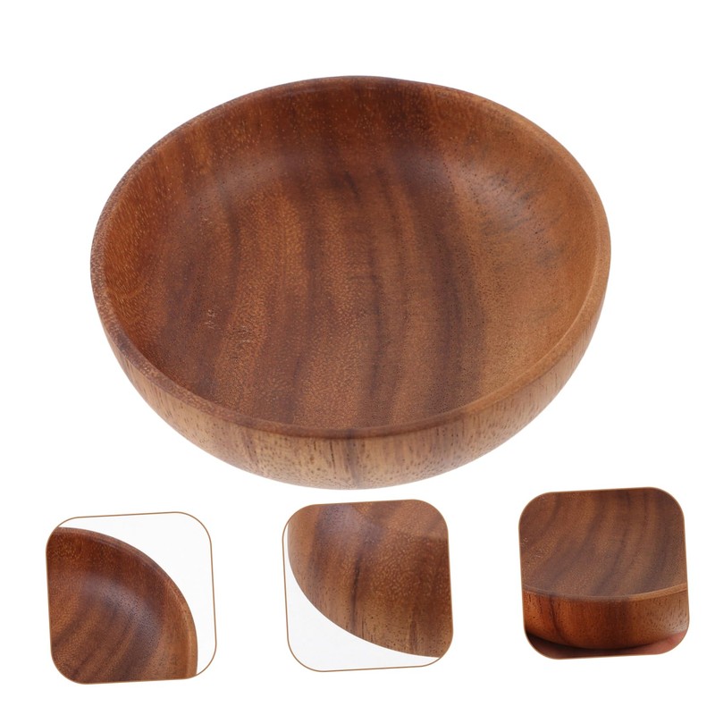 Ciieeo Wooden Serving Plate Portable Condiment Holder for Sauces Dips