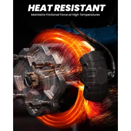 Quickwolf Sintered Brake Pads for Can-Am Maverick X3 & X3 Max 4x4 XRS DPS 2017-2024,2019-2021 Maverick Trail 800 1000 Sport 1000 EFI MAX 1000R Turbo R Traxter T HD5 HD8 HD10, High Braking Performance