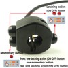 TADAFA Three Buttons Motorcycle Handlebar Switch Aluminum Turn Signal Horn