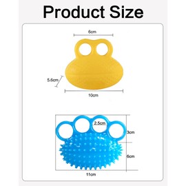 2 Stück Knetball Für Hände Therapie Stressball Handübungsball, Fingertherapieball – Griffstärkung, verbessert die Flexibilität, Quetschen, Stressabbau-Bälle