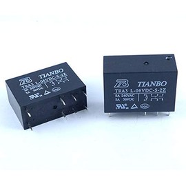 GB 5V Small Power Relay Contact Capacity: 5A 2 Circuit C Contact GB-RLY-2C5V-CC5A
