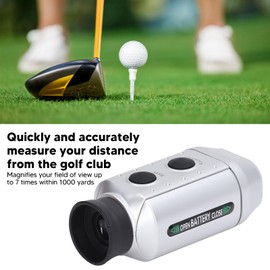 Pyhodi Range Finder Golf, Golf Rangefinder 7X Ampliación, Medición Precisa, Medición Rápida, Accesorios de Golf Antirreflejos Buscador de Rango para Dispositivo de Medición de Distancia