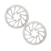 Bicycle Brake Discs Steel Corrosion Resistant 2 Pack Hollow Lightweight