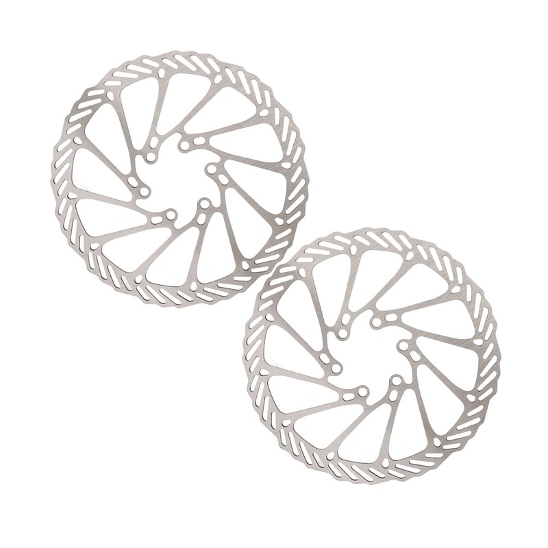 Bicycle Brake Discs Steel Corrosion Resistant 2 Pack Hollow Lightweight