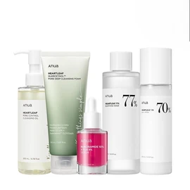 Ultimate Skincare Routine Set｜Cleansing oil + Deep Cleansing foam +Toner + Discoloration Serum + Moisturizing lotion