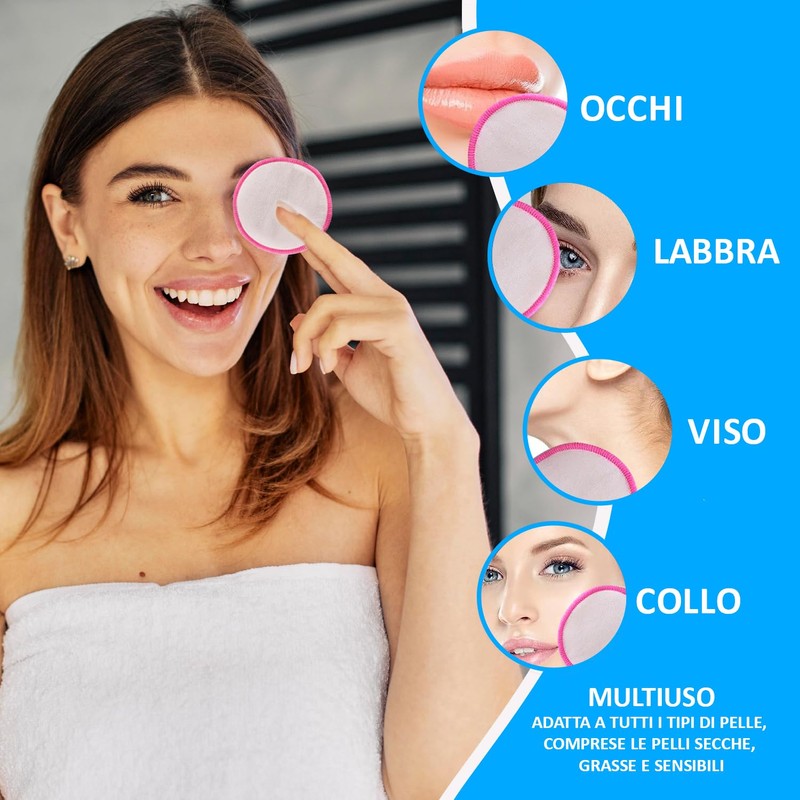 18 waschbare und wiederverwendbare Make-up-Entferner-Pads – Pflege Ihrer Haut mit