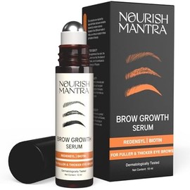 NOURISH MANTRA Lingtoolator ra - Brow Growth Serum  Formulated with Redensyl, Biotin, Peptides  Amino Acids  for Brow Growth and Thickness  Eyebrow