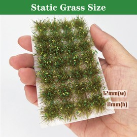 Woohome Static Flower Tufts Miniature Flower Cluster for Static Grass Tufts for Train Landscape Railway Artificial Grass Modeling Fairy Garden Diorama Scenery Landscape (Style 1-7)