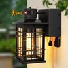 Motion Sensor Dusk Dawn Outdoor Wall Light Fixture with GFCI