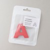 [Slip-on] Keychain (JK-1401 Alphabet Keychain, Medium, Yellow), One Size