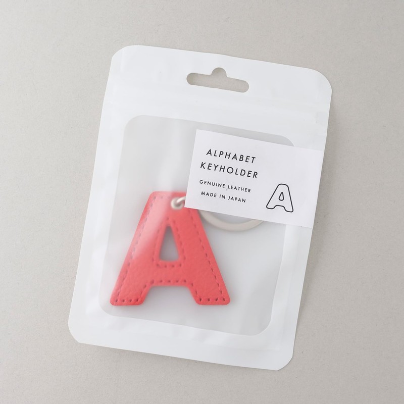 [Slip-on] Keychain (JK-1401 Alphabet Keychain, Medium, Yellow), One Size