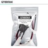 QTEATAK DPDT 6 Pins 3 Position ON/Off/ON Pre-Wired Black Rocker