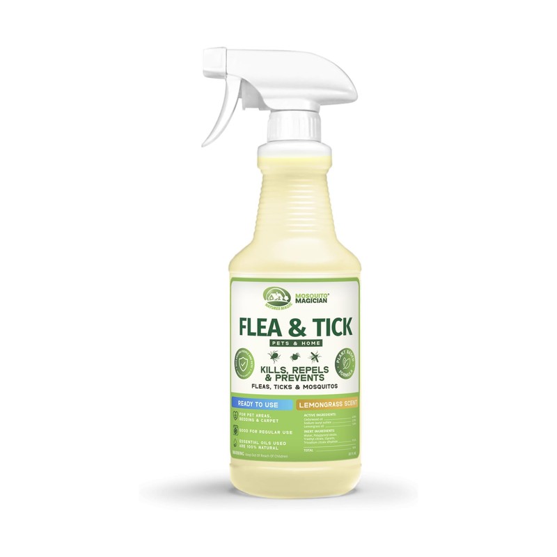 1 Quart with Sprayer FLEA & TICK - Lemongrass Scent