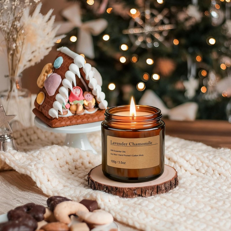 6-Pack Scented Candles for Home, 3.5 Oz Soy Wax Candles