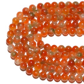 abalorio de piedras preciosas naturales de 8 mm, abalorio de calcedonia de ágata de pavo real pulidas, redondas y suaves, para hacer pulseras, abalorio sueltas de 15 pulgadas